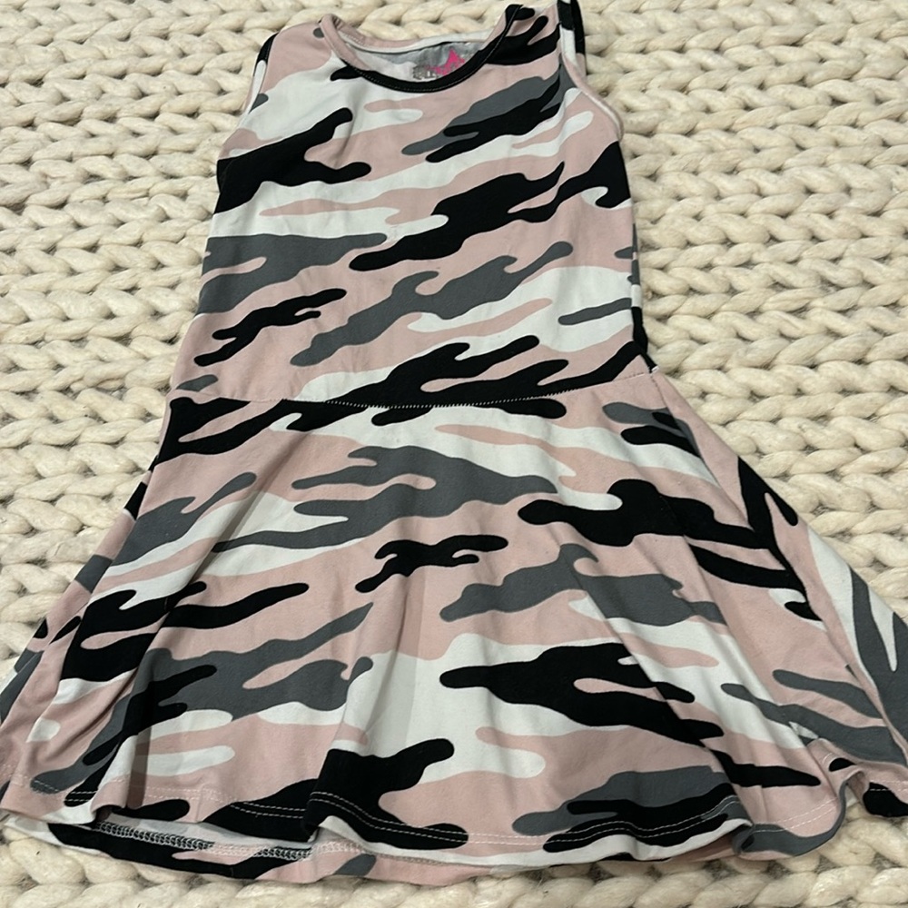 Hannah sky camo dress